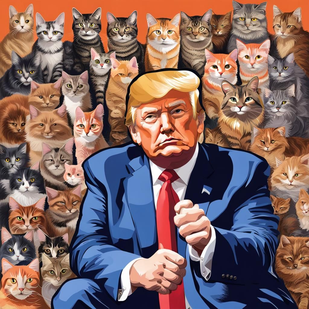 Trump and Cat: An AI Interpretation