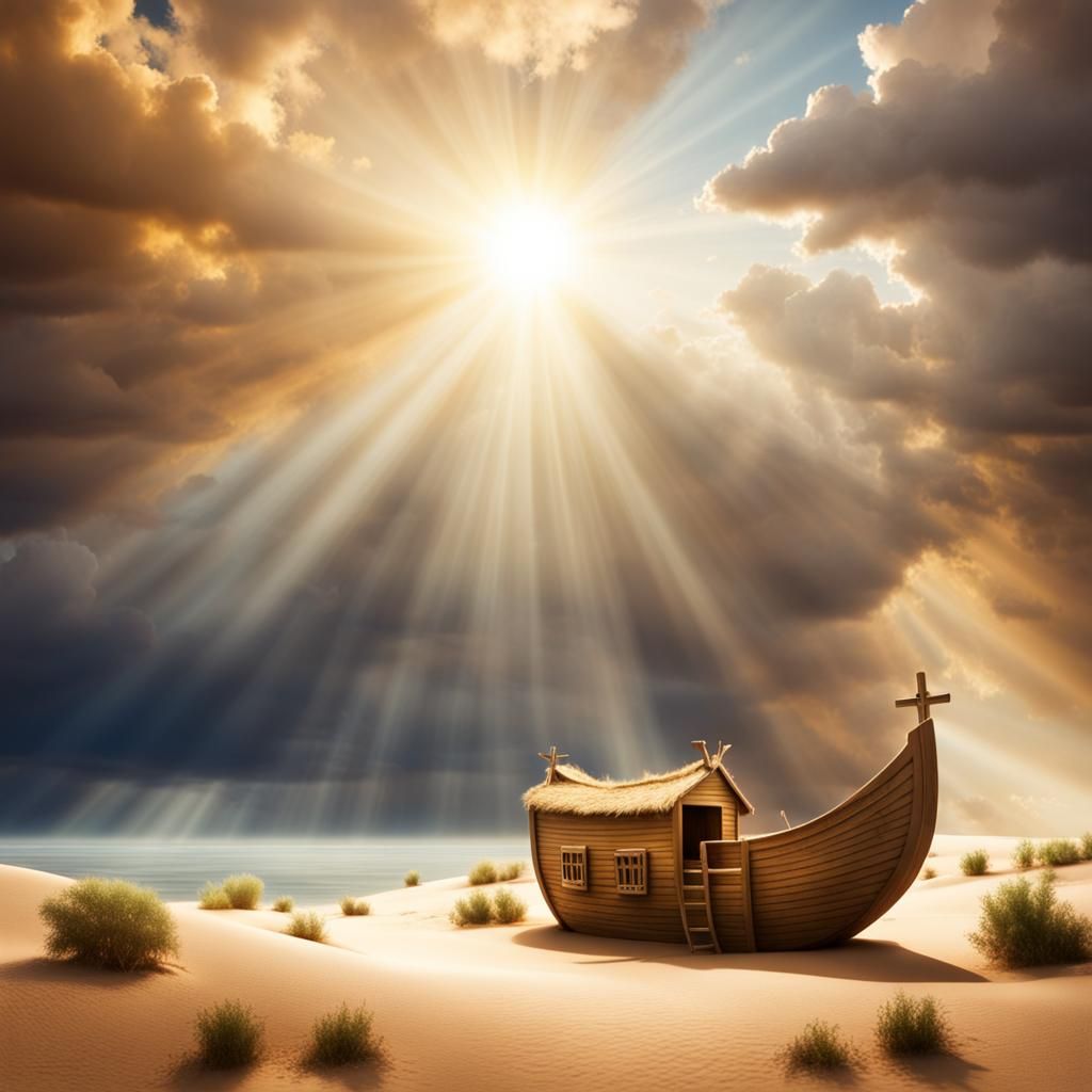 Noah's Ark Stranded on Desert Island