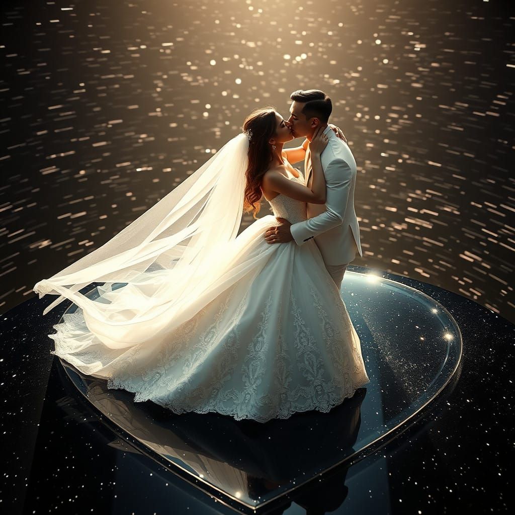 Ethereal Celestial Wedding in Dreamy, Cinematic Grandeur