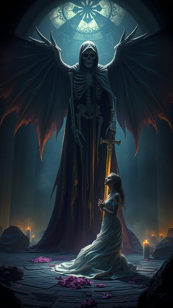 Dark Fantasy Guardian Angel