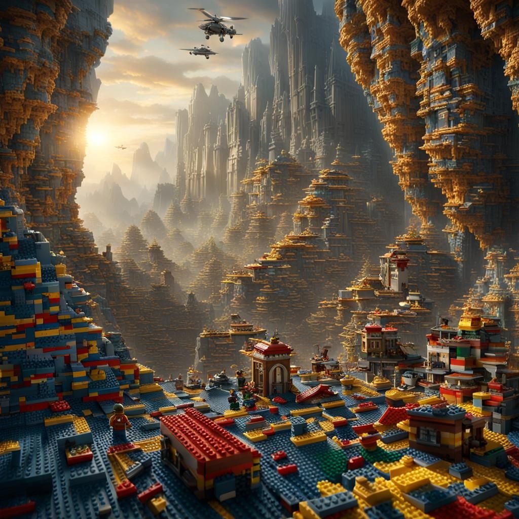 Epic Lego Anomaly: Digital Matte Painting