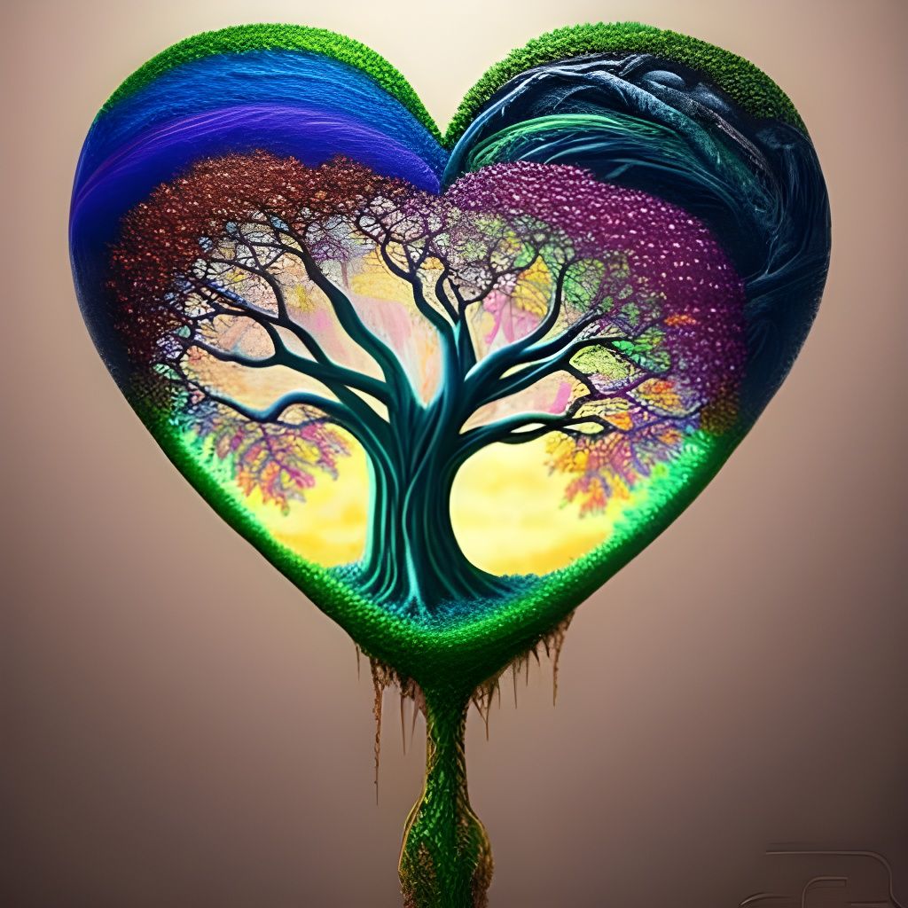 Abstract Heartwood Grain Design