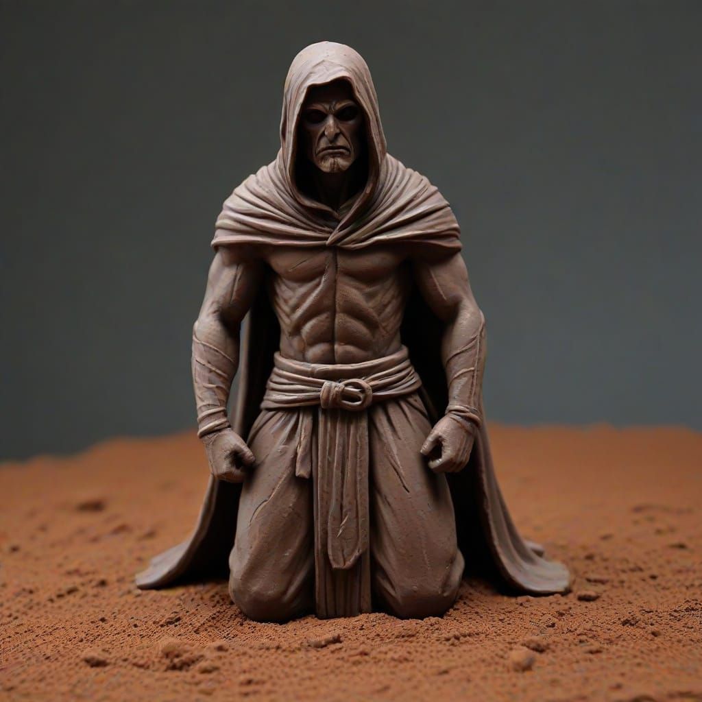 Grimdark Scene in Claymation Style