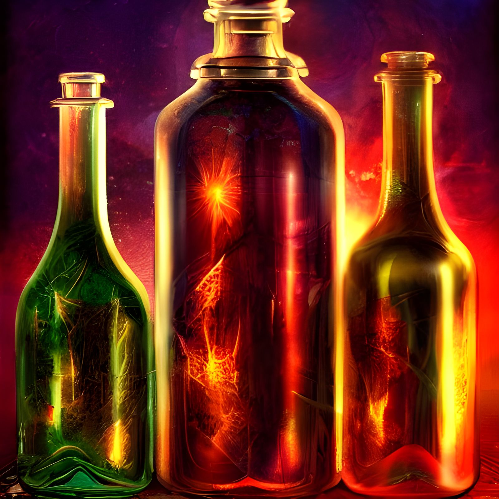 Magic in a Bottle: Detailed Matte Painting