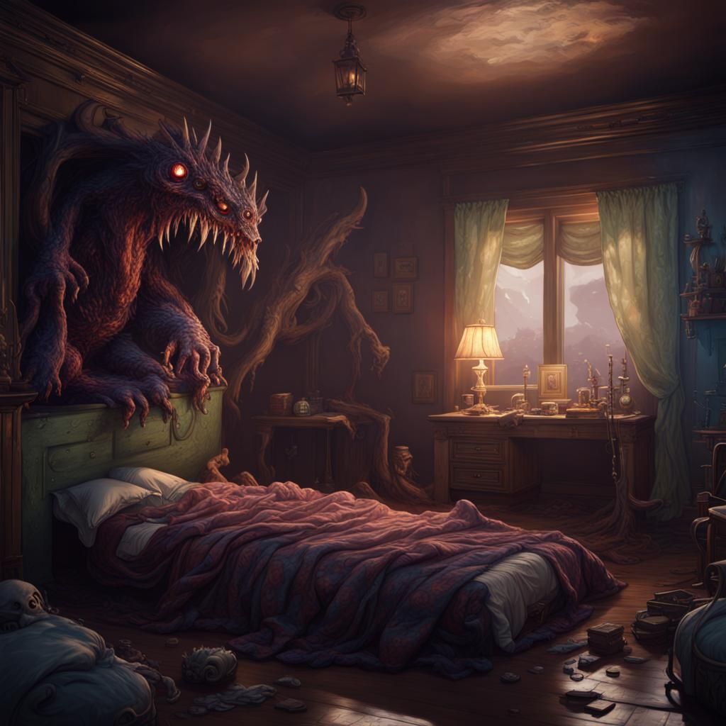 Monsters Hiding: Detailed Matte Painting in Deep Color