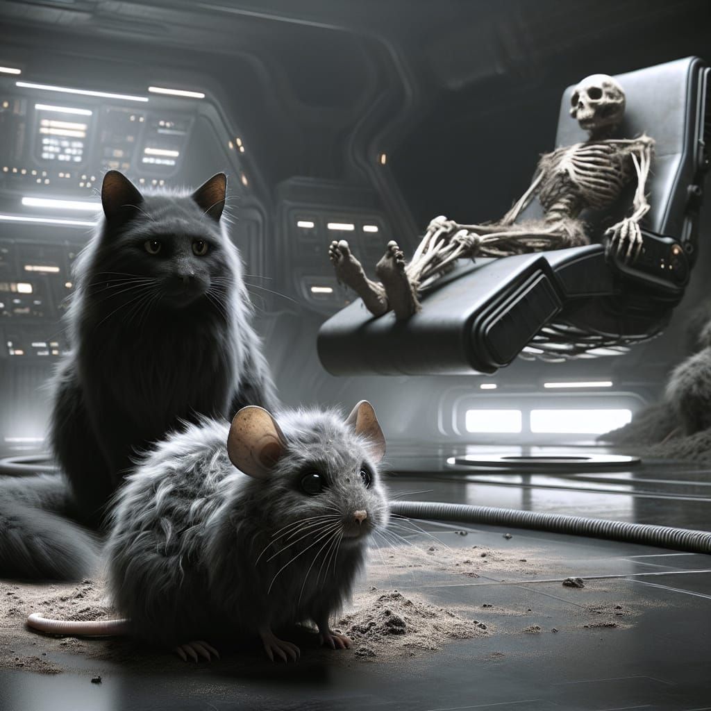 Futuristic Space Station Ambush in Desolate Silence