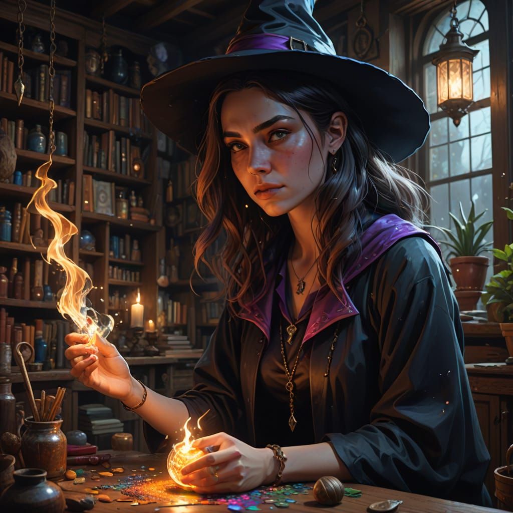 Modern Witch Hides Magic in Tiny Apartment