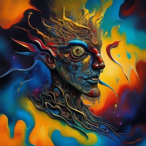 Dreamlike Surrealism with Melting Clocks