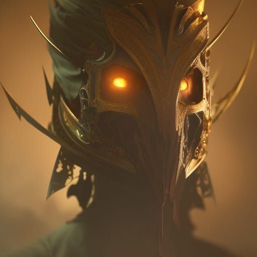 Whimsical Scarecrow Portrait in Vector Art