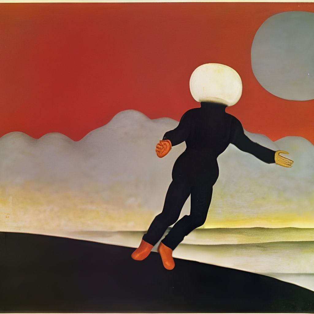 Abstract Wanderer Above a Misty Expanse