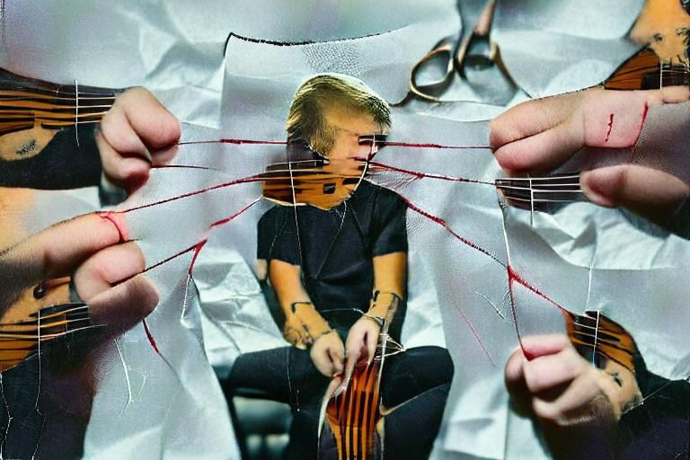 The strings were cut