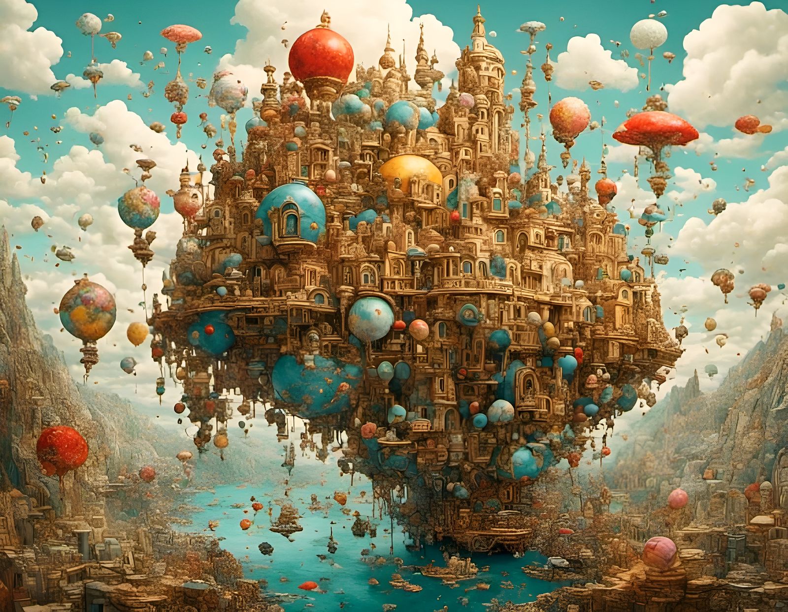 Surreal Hybrid BunnyBear Creature in AI Art