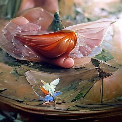 Thumbelina in Oil Painting Style