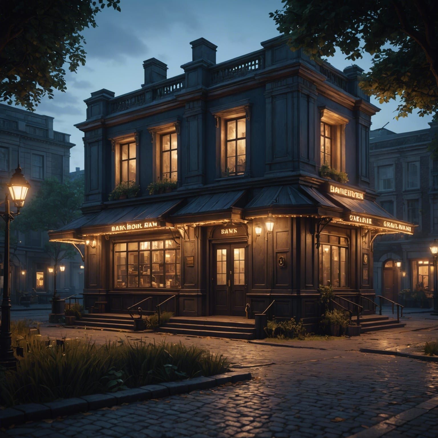 Twilight Bank: 3D Game Cinematic Masterpiece