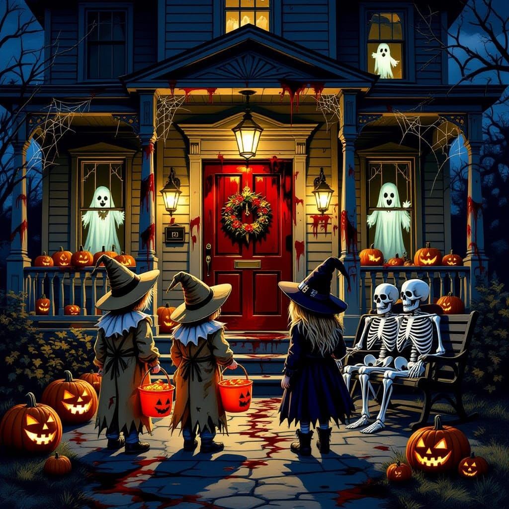 Eerie Halloween Night at Haunted Manor