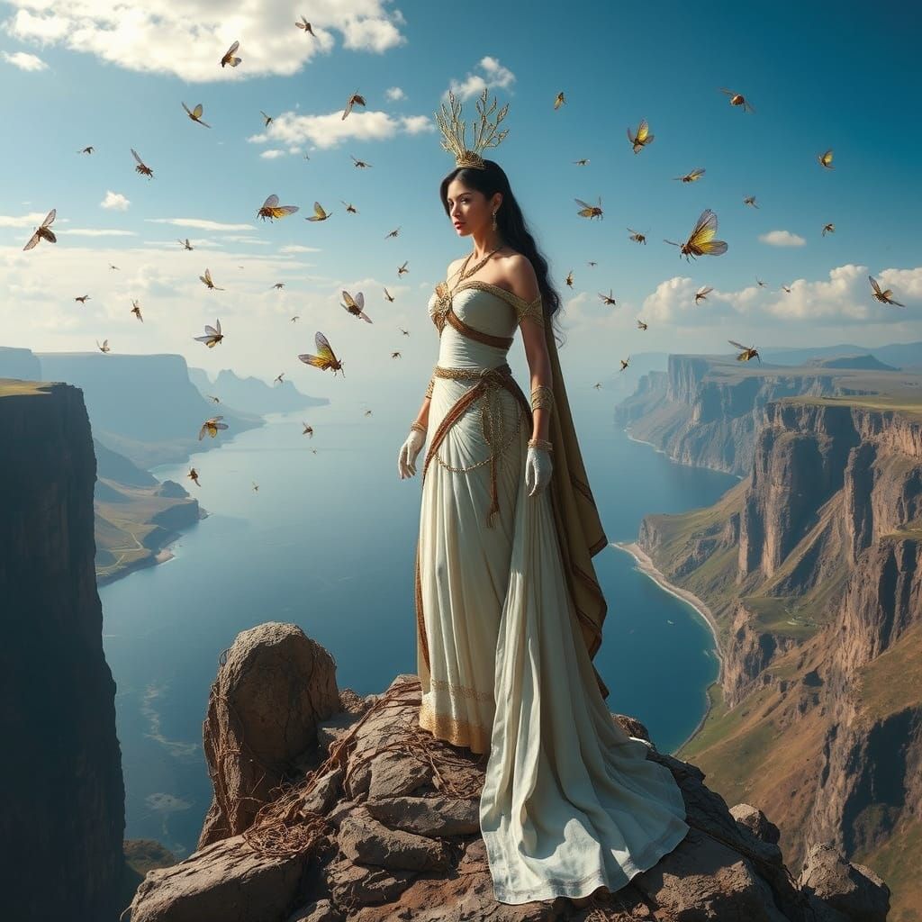 Duchess Perulia Overlooking Inner Sea, Digital Art