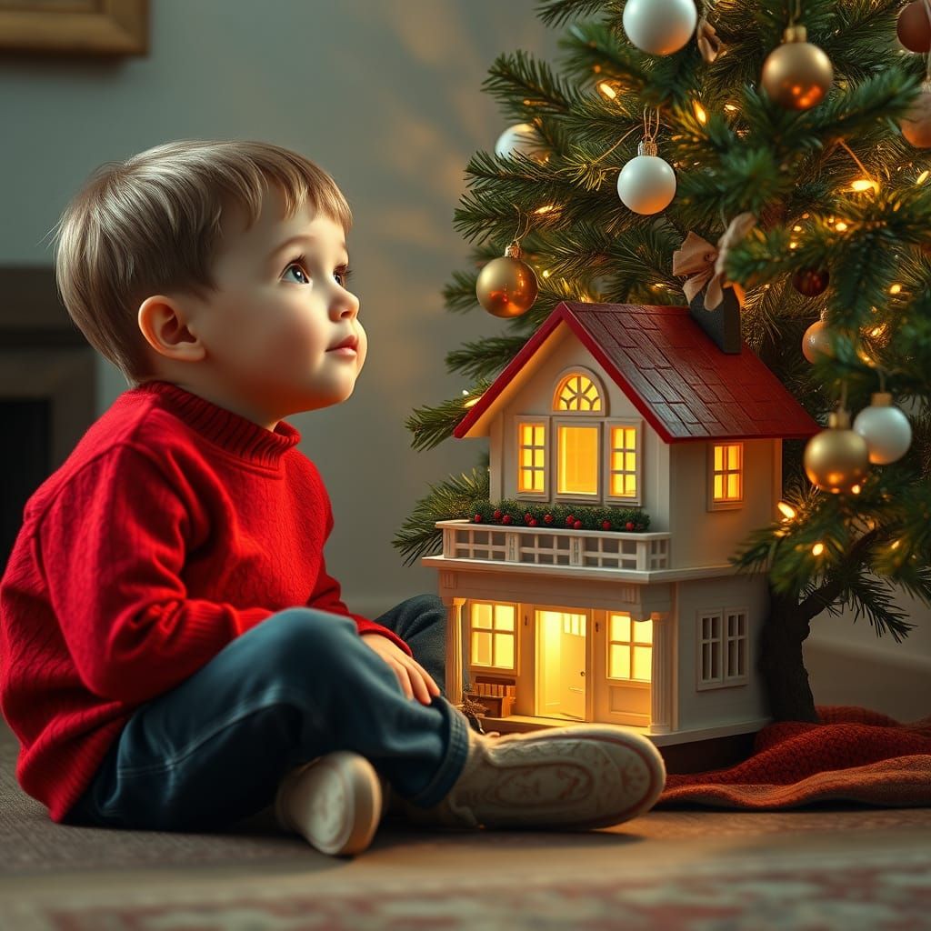 Boy Discovers Whimsical Toy Nursing Home Amidst Christmas Tr...