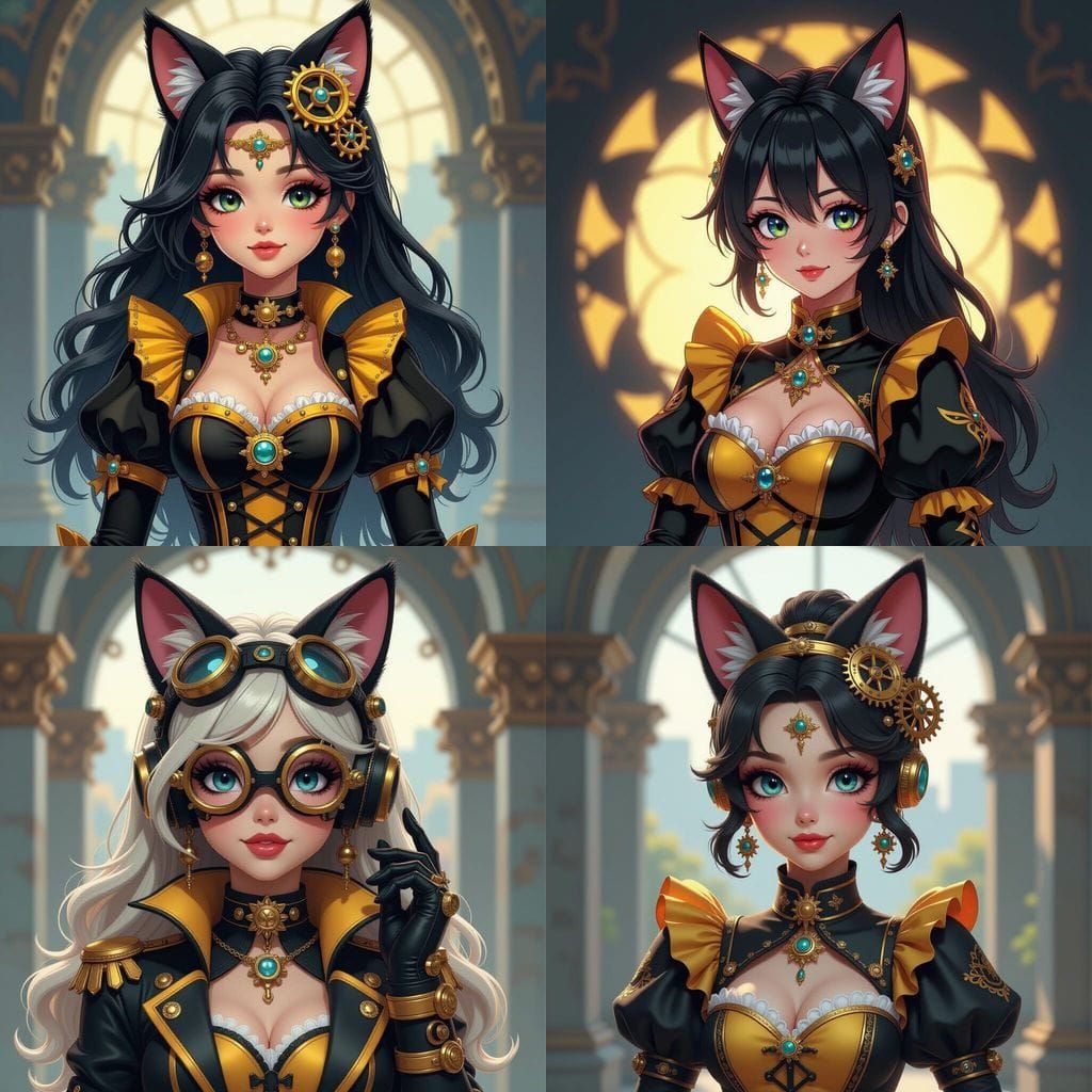 Steampunk Nekomata Muppet in Kingdom Hearts Style