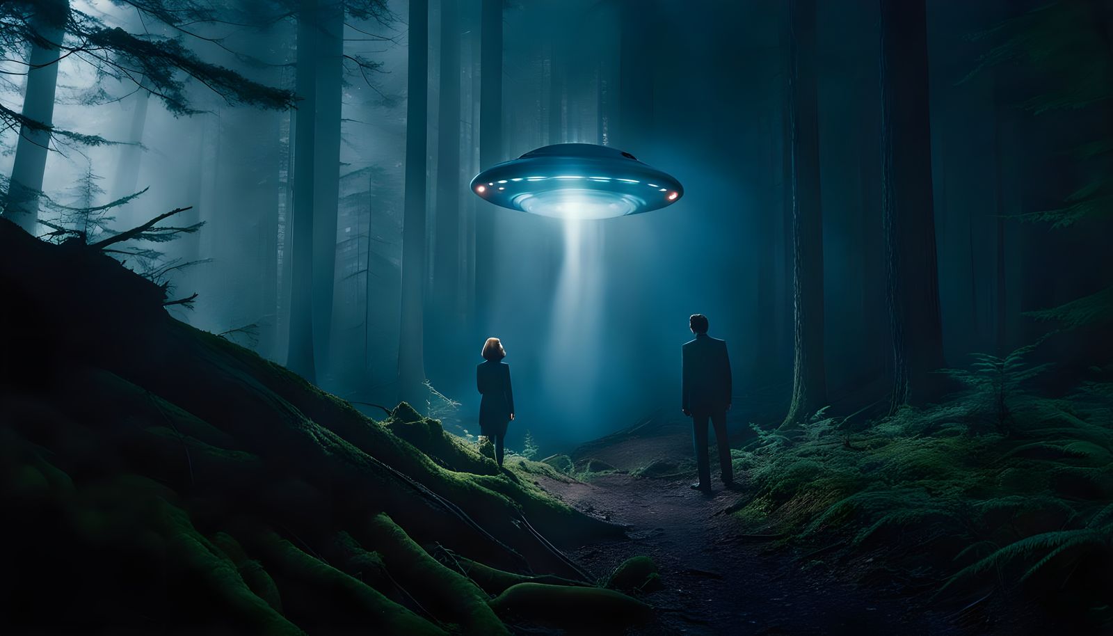 X-Files Inspired Paranormal Investigation Scene