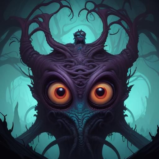 Strange Creature Close-up: Lovecraftian Concept Art