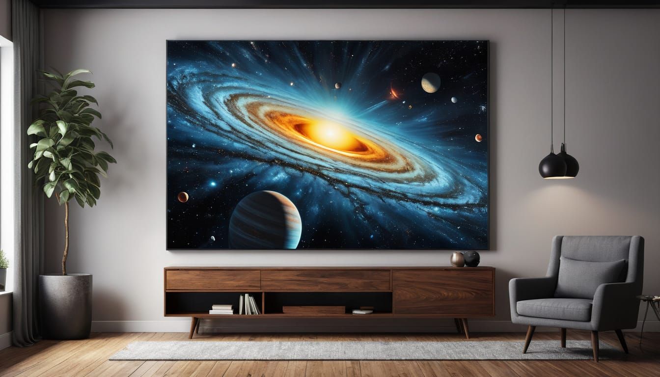 Vast Outer Space Vista in Technicolor