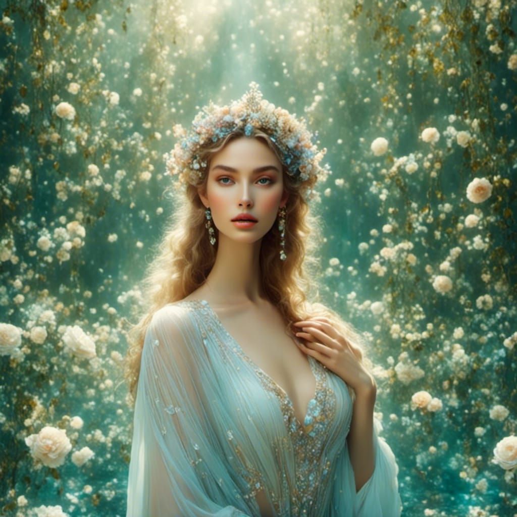 Serene Beauty in Illuminated Tranquility