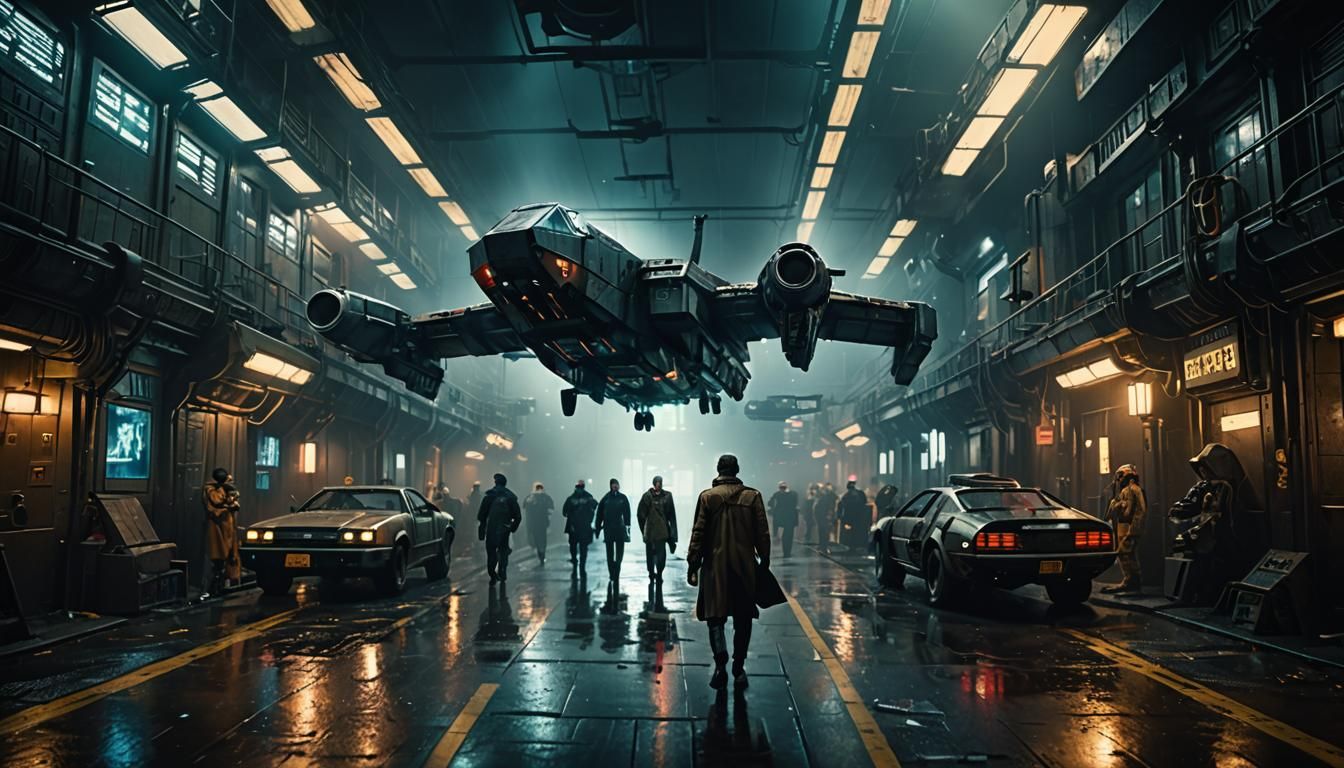 Blade Runner Inspired Cinematic Scene in 8k