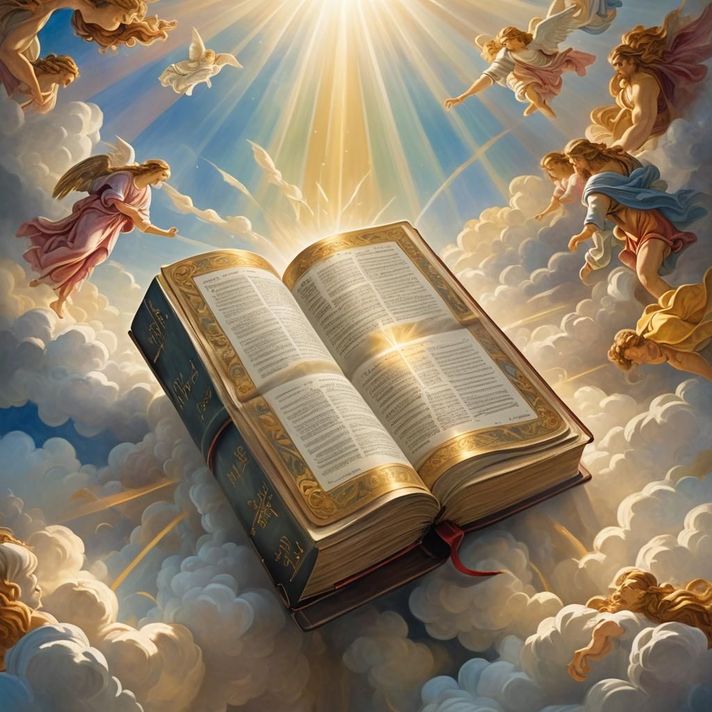 Radiant Bible Illustration with Jerusalem