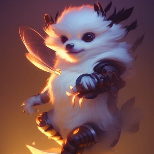 Adorable Fluffy Bee Concept Art in 8K