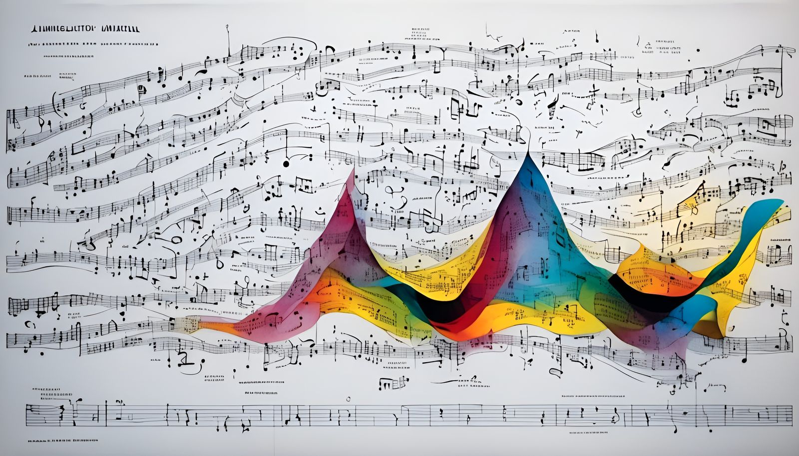 Experimental Graphic Score Depicts Musical Notation