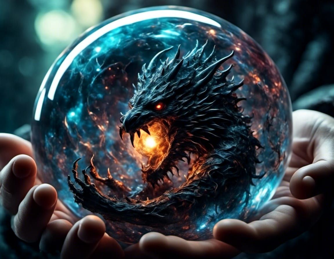 Dark Sorcerer's Struggle: Gaseous Monster Imprisoned