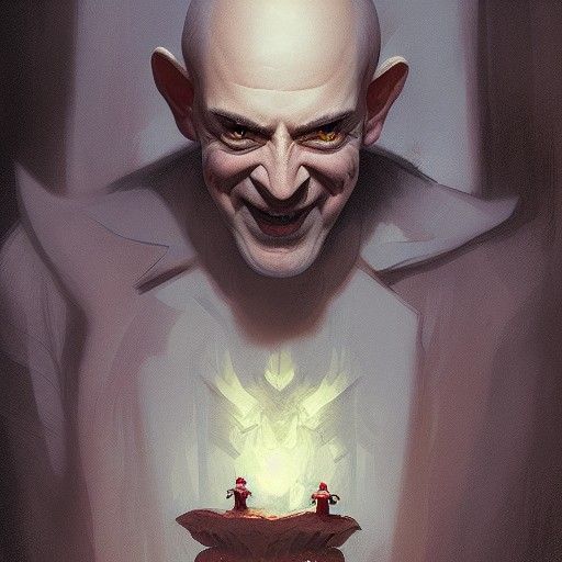 Sinister Gnome Mushroom Lord by Greg Rutkowski