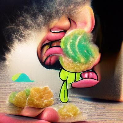 Abstract AI Image Based on the Word Sour