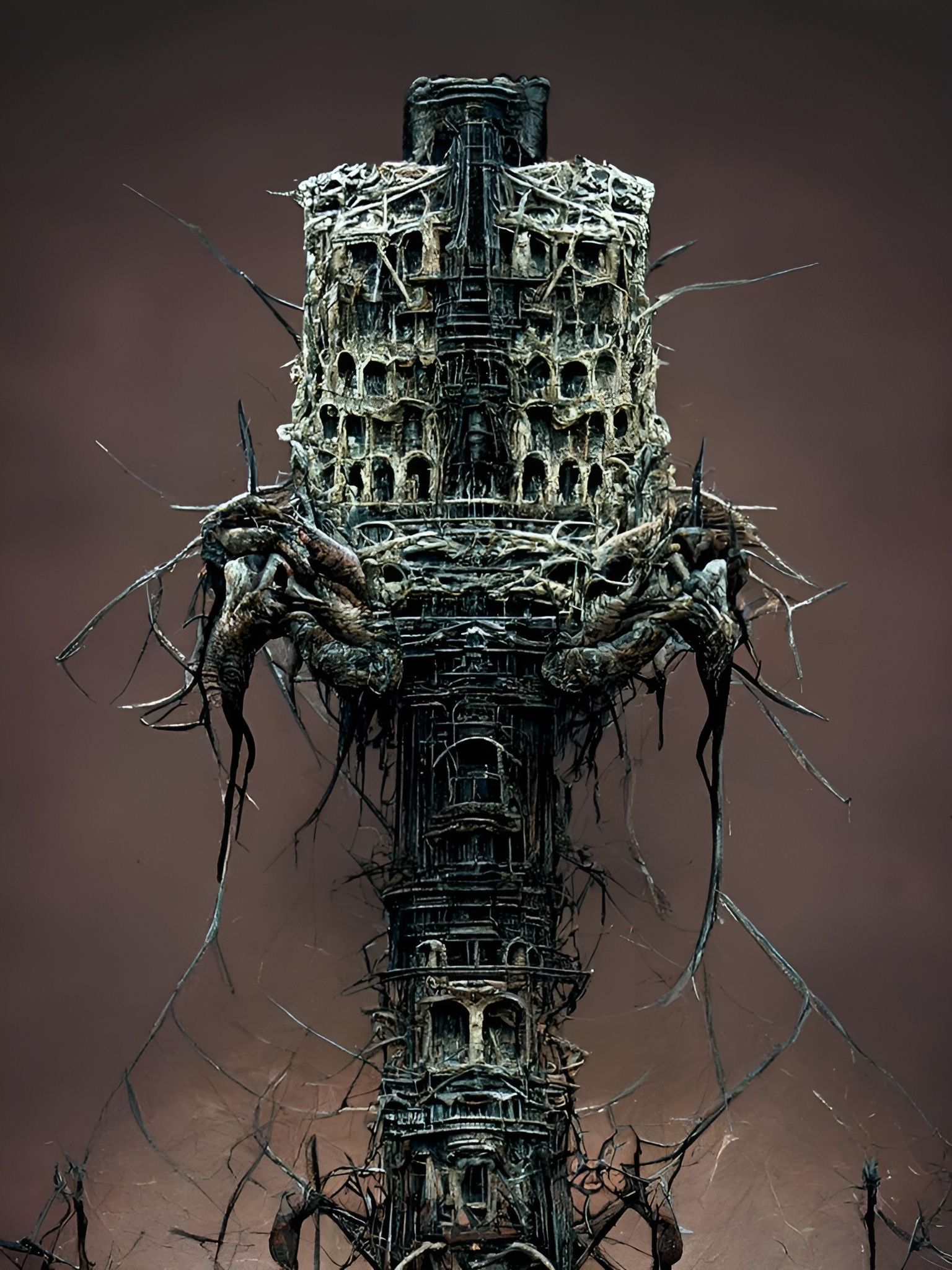 Nightmarish Gothic Tower of Gore and Body Horror
