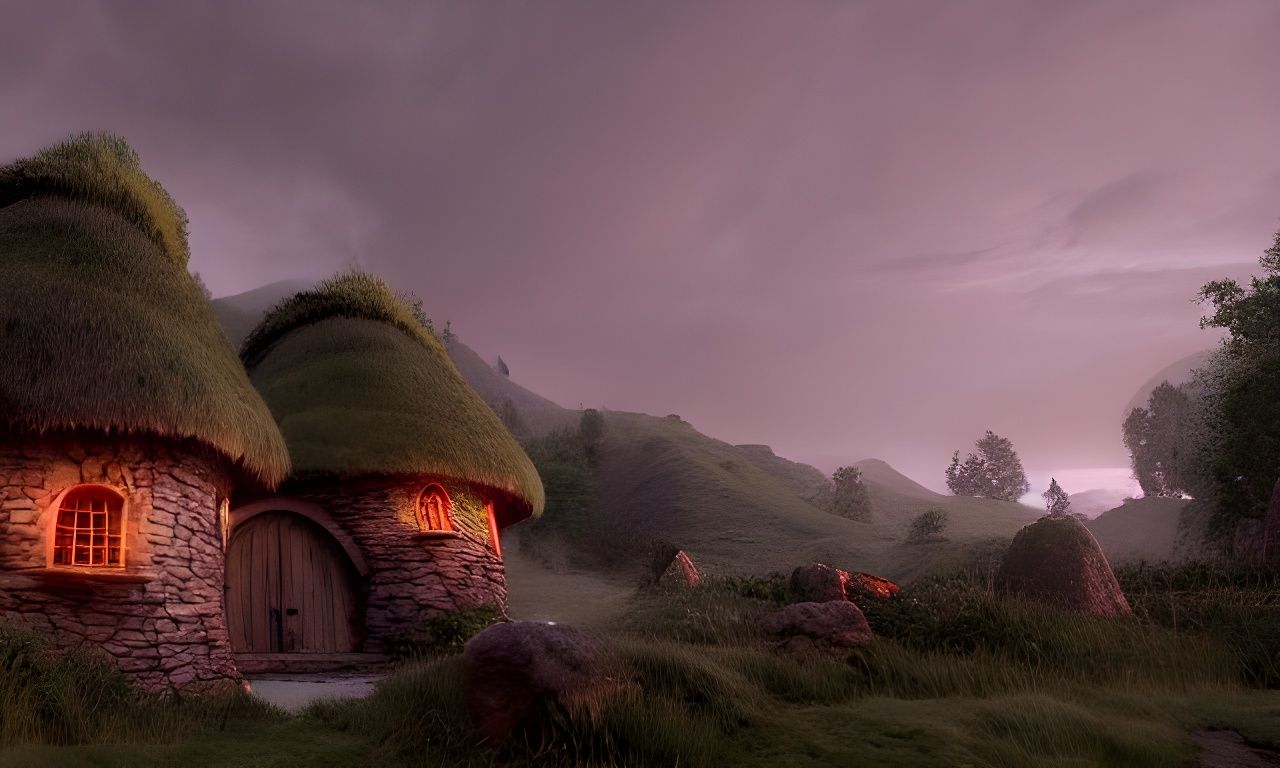 Idyllic Hobbit Village Inspired by Cinema