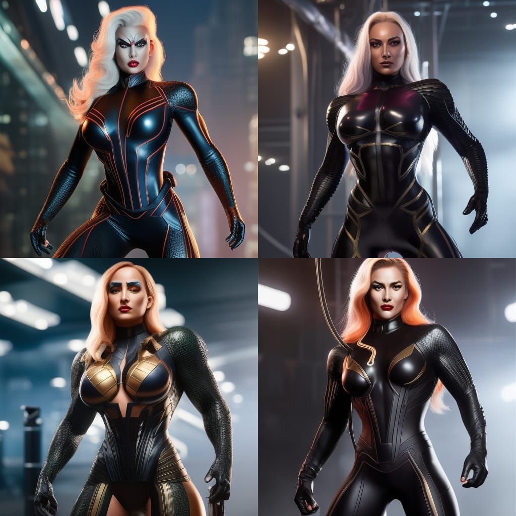 Venom Cenobite Hybrid Queen: Digital Illustration