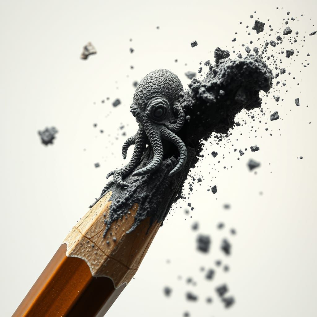 Cthulhu pencil tip