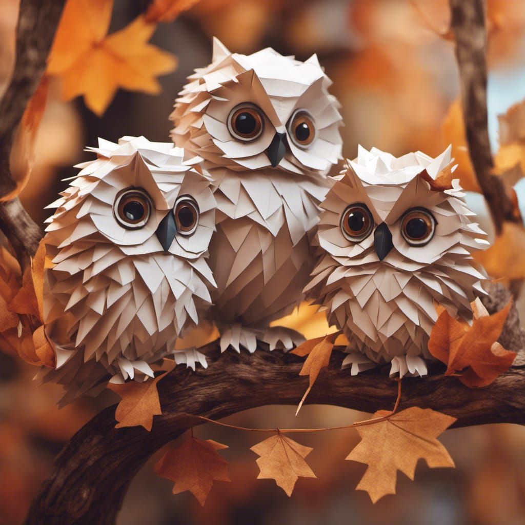 Majestic Fall Owls