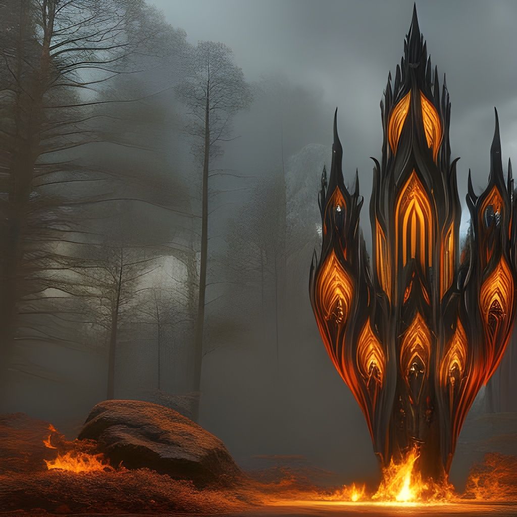 Goddess of Flame: Elegant Fantasy Photography