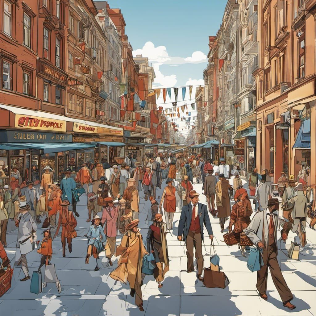 City Shoppers in Peter Aschwanden Style