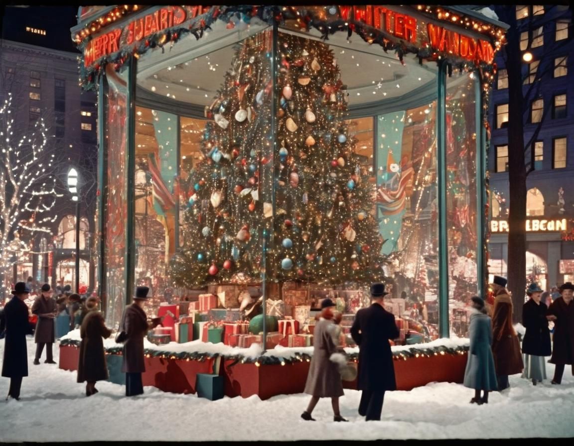 Cleveland Public Square: Maximalist 1930s Christmas Display