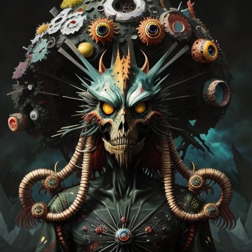 Surreal Battlefield: Heaven and Hell in Abstract Harmony