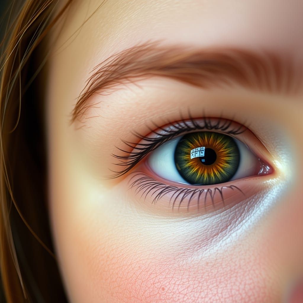 High-Definition Image of Bulging Eyes