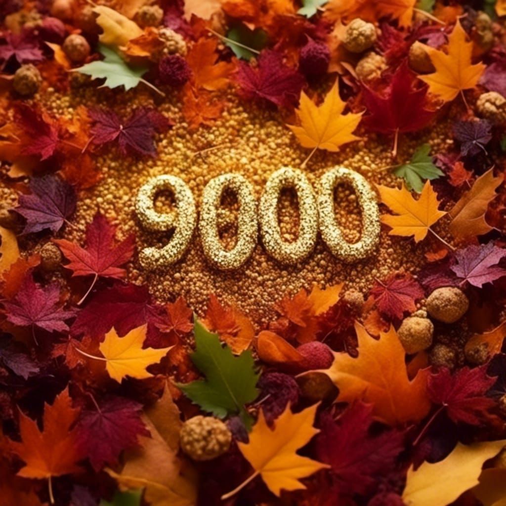 Autumn Leaves Celebrate 9000 Likes in Hyperrealism