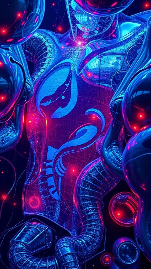 Surreal Chrome Memories in Hyper-Realistic Style