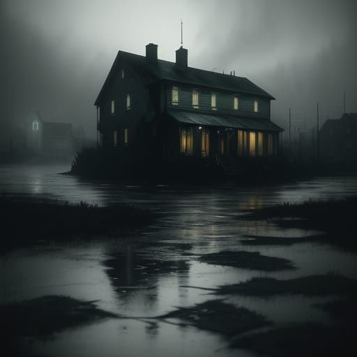 Eerie Paper Boat in Rain-Soaked Derry Gutter