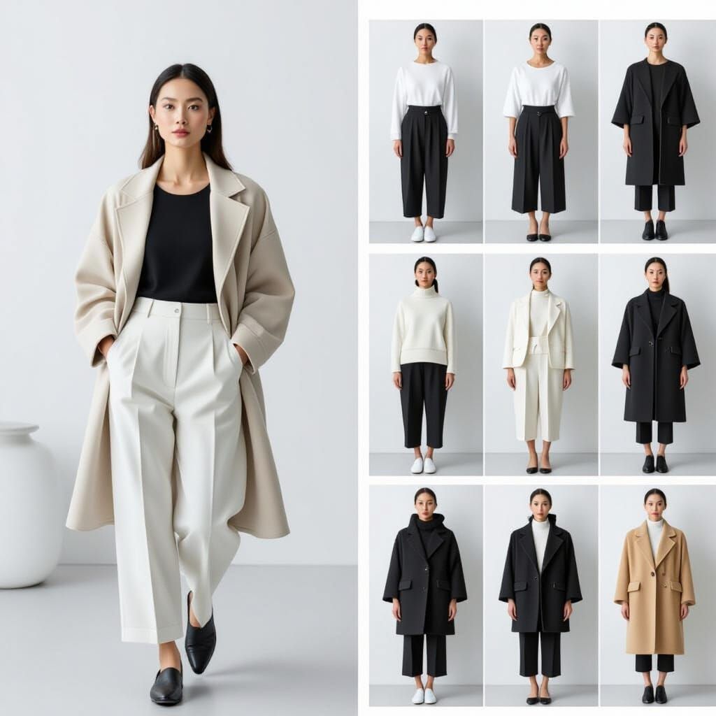 Minimalist Fashion: 3 Tops, 3 Bottoms, 3 Outerwear