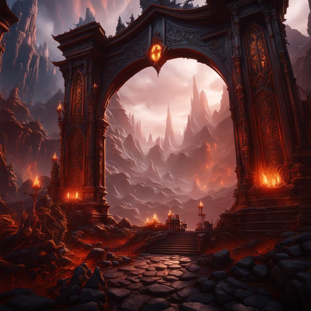 Fantastical Purgatory: Detailed Matte Painting