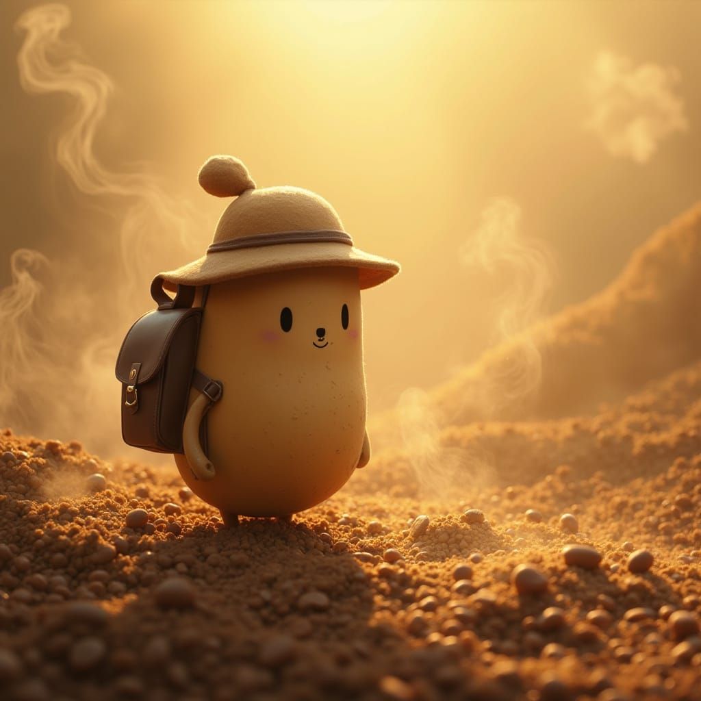 Bean's Coffee Sea Adventure in Whimsical Style