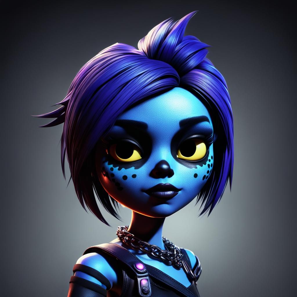 Glamrock Chica 3D Render: Artstation Trending Design